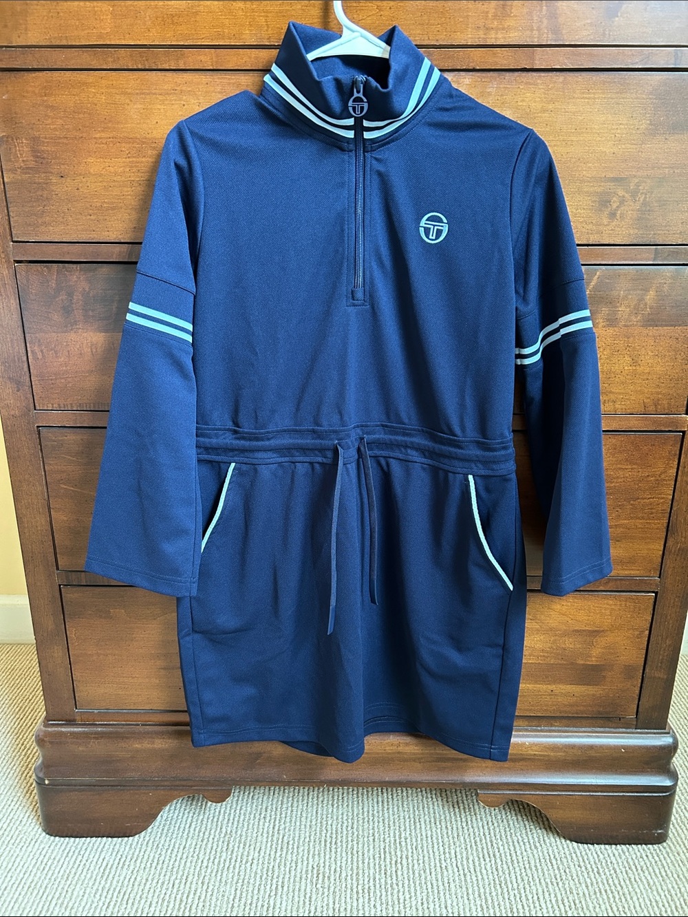 New Sergio Tacchini PAVIA Dress Maritime Blue  XS